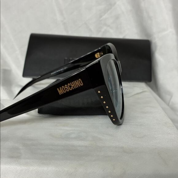 New Moschino Black and Gold Sunglasses